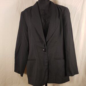 Women's Vintage MICHELE Petite Classic One Button Blazer - 14